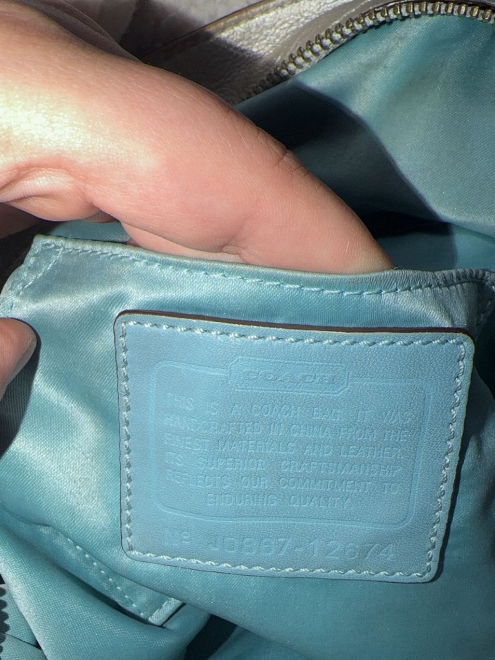 Vintage Coach Signature Hobo Bag - Picture 9 of 10